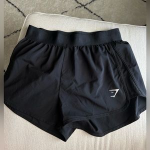 Black discontinued GYMSHARK running shorts